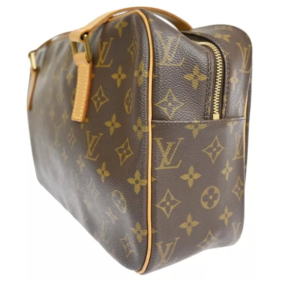 LOUIS VUITTON LV Logo Cite GM Shoulder Bag Monogram Leather Brown M51181 20EA317 - Picture 15 of 16